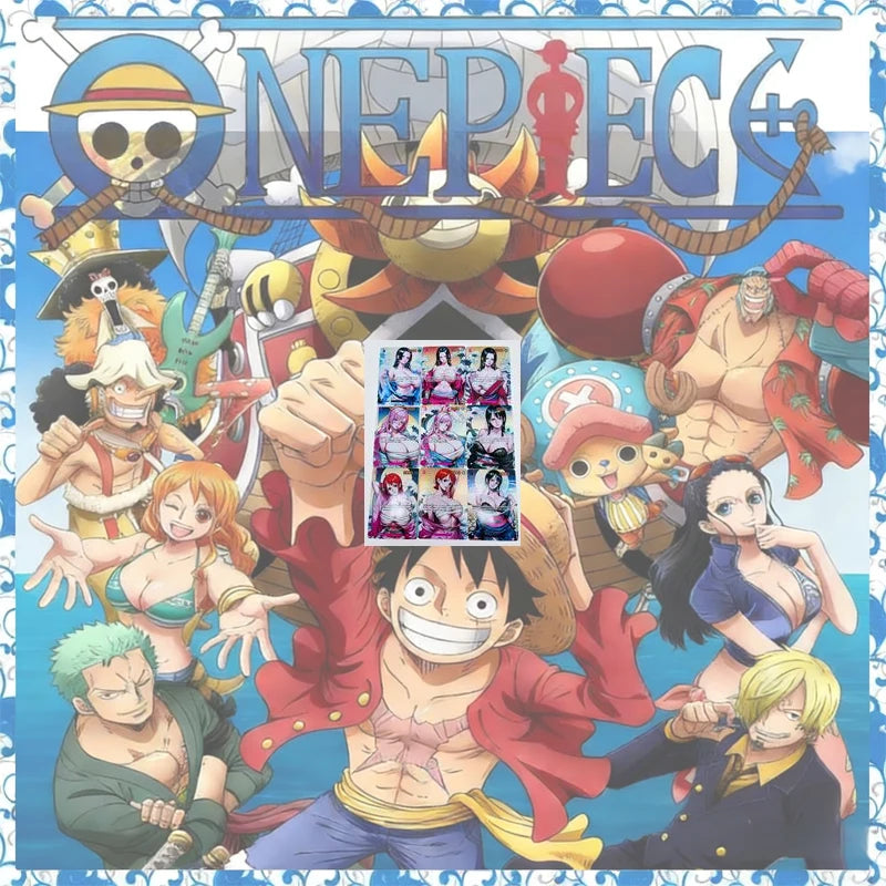 Anime One Piece Diy Color Flash Cards Hancock Perona Nami Robin Yamato Collection Cards Christmas Birthday Gifts Children's Toys