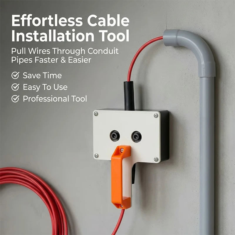 Wire Puller Heavy-duty Handheld Wiring Tools 8mm Wire Tugger For Electrician For Pipe Narrow Spaces Wall Underground Data Center