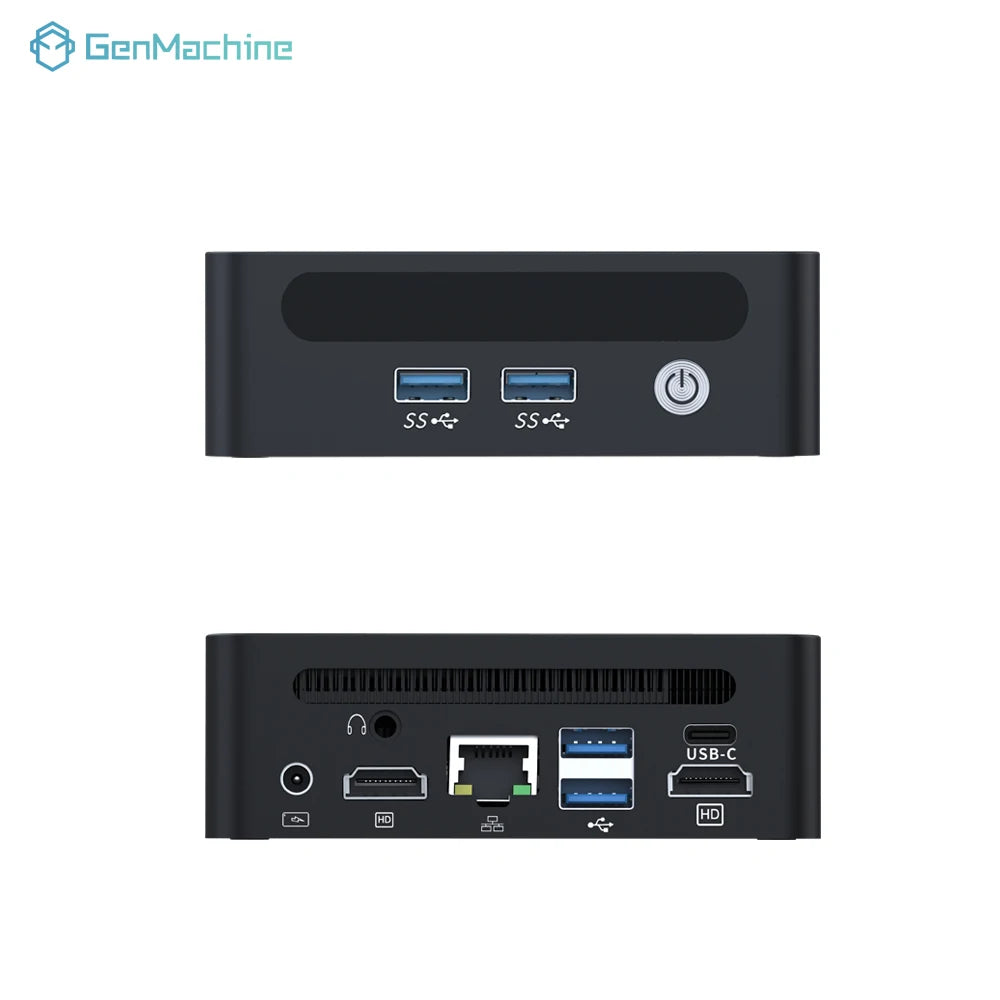 GenMachine Ryzen 6600H 6600U 6800H Mini PC Windows 11 LPDDR5 16G 6400Mhz WIFI6 3.2-4.7GHz TDP 45W Mini Pc Diy Gaming Computer