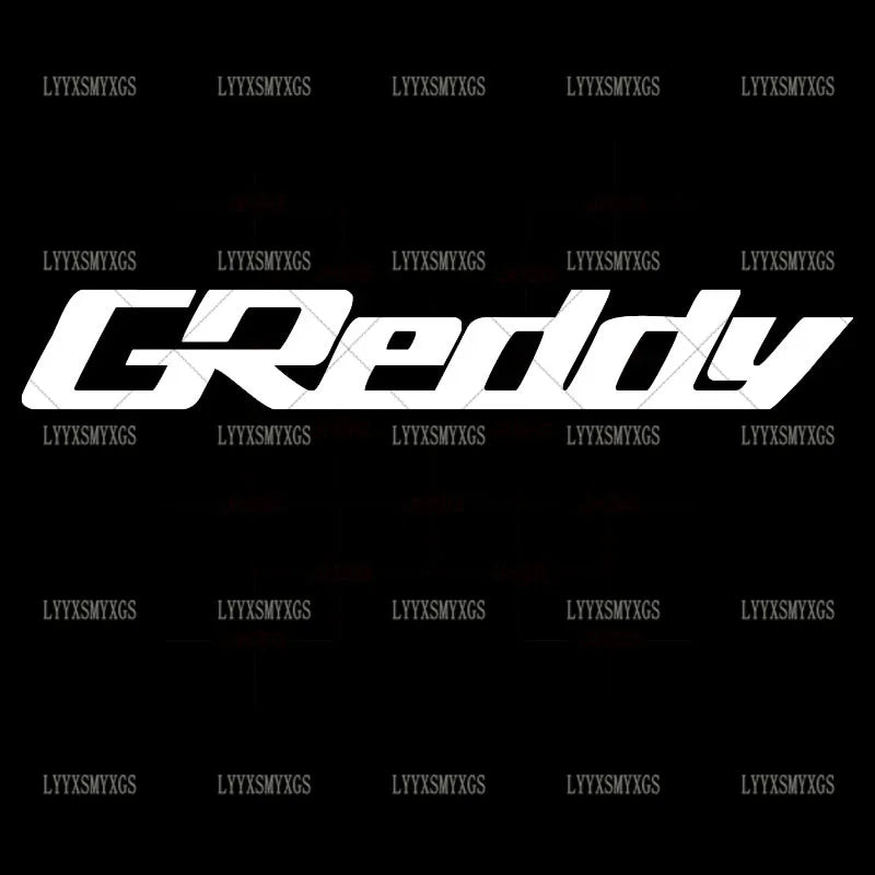Self-Adhesive Custom Creative GREDDY Car Stickers Waterproof Sunscreen Vinyl Decal  PVC wholesale Car Accessories