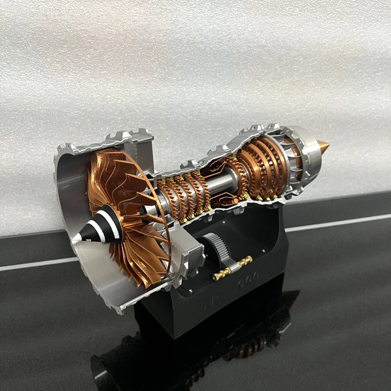 TR900 Aviation Turbofan Engine Model DIY Model Kit 27CM Electric Turbofan Engine Assembly Toy Kit