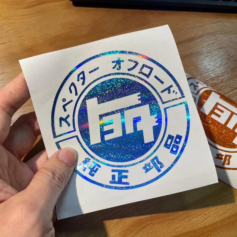 Vinyl TEQ Japanese JDM car sticker off-road racing decal reflective truck window bumper sticker waterproof won't fade