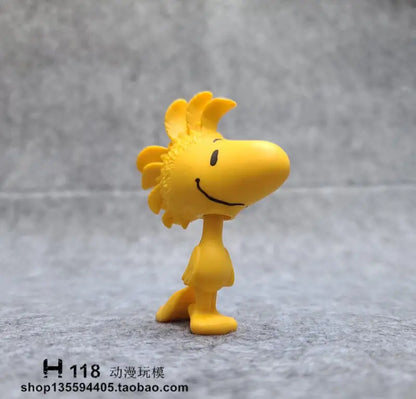 Snoopy Sally Woodstock Figure Ornament Cartoon Doll Model Interior Decoration Mini Figurine Toy Desktop Display Gift for Fans