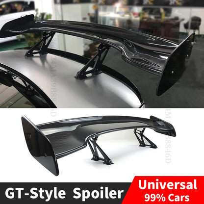 Universal GT Style Rear Spoiler Wing Tail Air Dam For 99% Sedan Body Kit Decoration Carbon Fiber Racing Body Kit Exterior Tuning