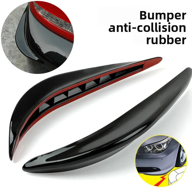 2/4PCS Universal Front Rear Bumper Corner Protector Guard Car Anti-collision Protection Decoration Strip Car Protect Accessories