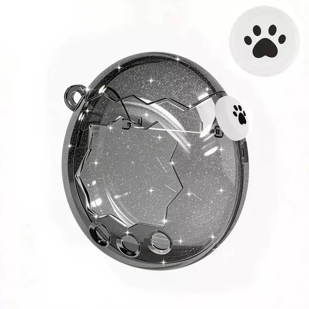 For Tamagotchi Paradise Clear PC Protective Case And Button Cap Electronic Pet Machine Full Cover Shell
