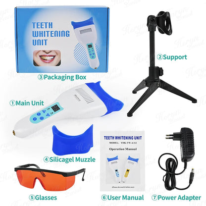 10 LED Dental Hand Held Type Portabl Teeth Whitening Accelerator 36W Mini Dental Teeth Whitening Light Lamp Bleaching Unit
