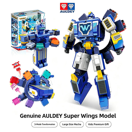 Genuine AULDEY Super Wings Model, Space Station HQ Base Transforming Mecha, Oversized Robot Boys Toy,  Selling Kids Premium Gift