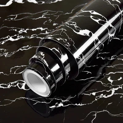 Marble Pattern Kitchen Oil Stickers Self Adhesive Waterproof Cabinet Stove Countertop Desktop Bathroom Renovation Wallpaper Home