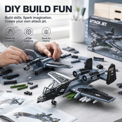 F14 Block Aircraft Military Series Block Support Attack Aircraft Model Wildcat Fighter Toy Gift To Children