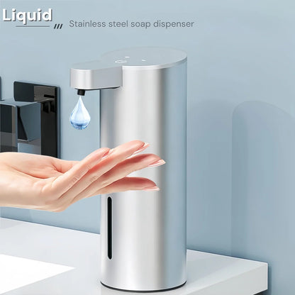 Stainless Steel Automatic Soap Dispenser USB Rechargeable Waterproof Smart Sensor Kitchen/Bathroom Foam/Liquid Soap Dispenser