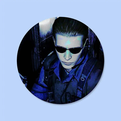 Albert Wesker Resident Evil Badges 25 32 44 58 75 Mm Round Cosplay Pin Bag Decor Fans Collect Friends Gifts Brooch Souvenir