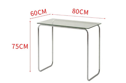 #Computer Desk, Glass Desk, Writing Desk, Living Room, Home Minimalist Makeup Desk