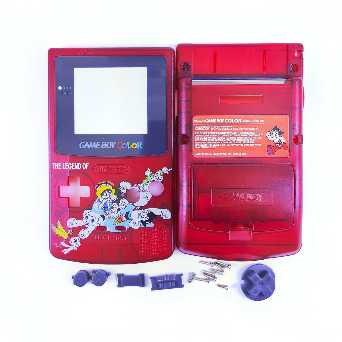Gameboy Color Shell Gbc Shells Pok É Mon Theme Limited Edition Replacement Shells Game Periphery Accessories Boy Holiday Gifts