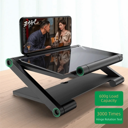 HD Folding Cell Phone Screen Amplifier showing a phone on a stand, enhancing viewing with a cell phone screen magnifier.