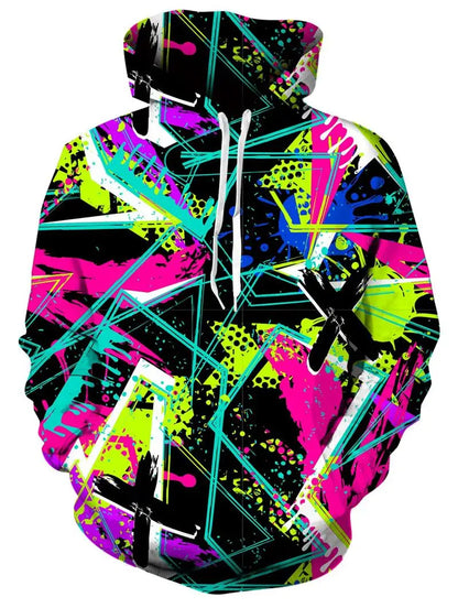 New Printed Unisex Hoodies Novelty Print 3D Patternv Hooded Pullover Sweatshirt With Pocket Hoodie Streetwear Loose Comfortable