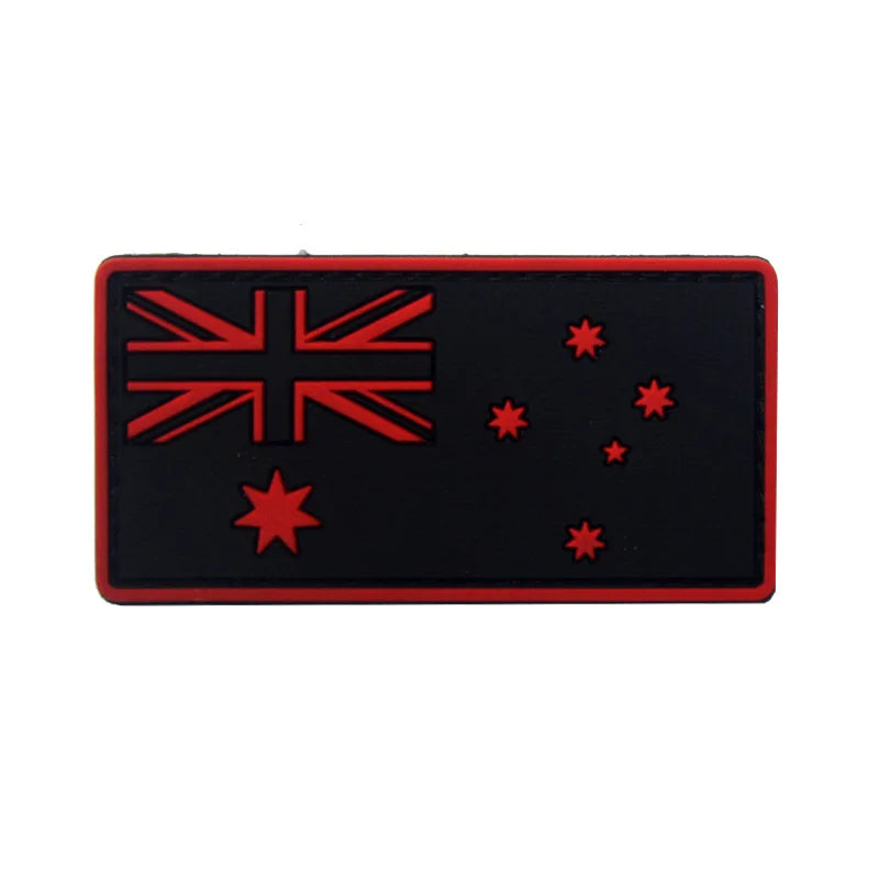 Australia Flg Australia Flag PVC Embroidery Armband Velcro Morale Badge Backpack Patch Stick on clothes backpacks