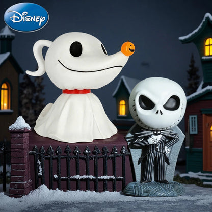 The Nightmare Before Christmas Officially Licensed PVC Piggy Bank Jack And Zero Collectible Home Decor 2Pcs Disney