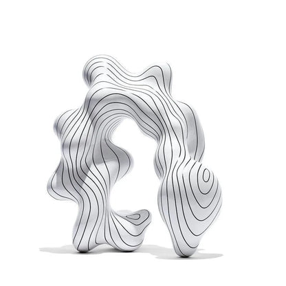 Ginkgo Leaf Resin Ornament Geometric Art Sculpture Desktop Statue Model Home Accessories Decoration Crafts Figurines Miniatures