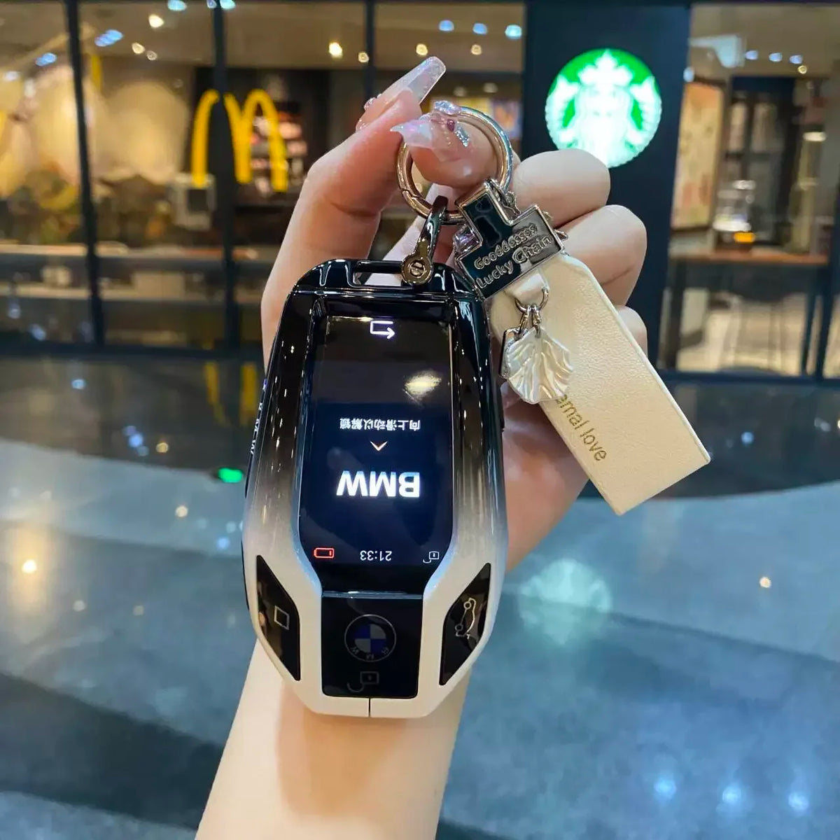 Car Key Case LCD Smart Remote Cover LED Display Shell Fob For BMW G11 G12 G30 G31 G01 G02 5 7 Series X5 X7 M5 M8 M760Li