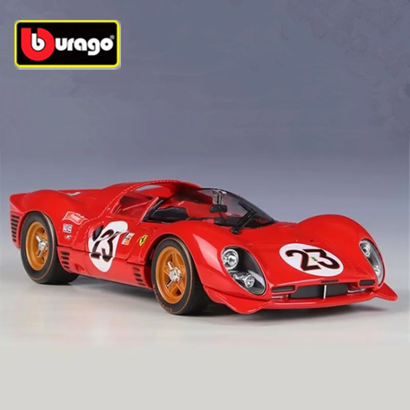 1:24 Ferrari 330 P4 Daytona 1967 Alloy Track Racing Car Model Diecasts Metal Sports Car Vehicles Model Simulation Kids Toys Gift