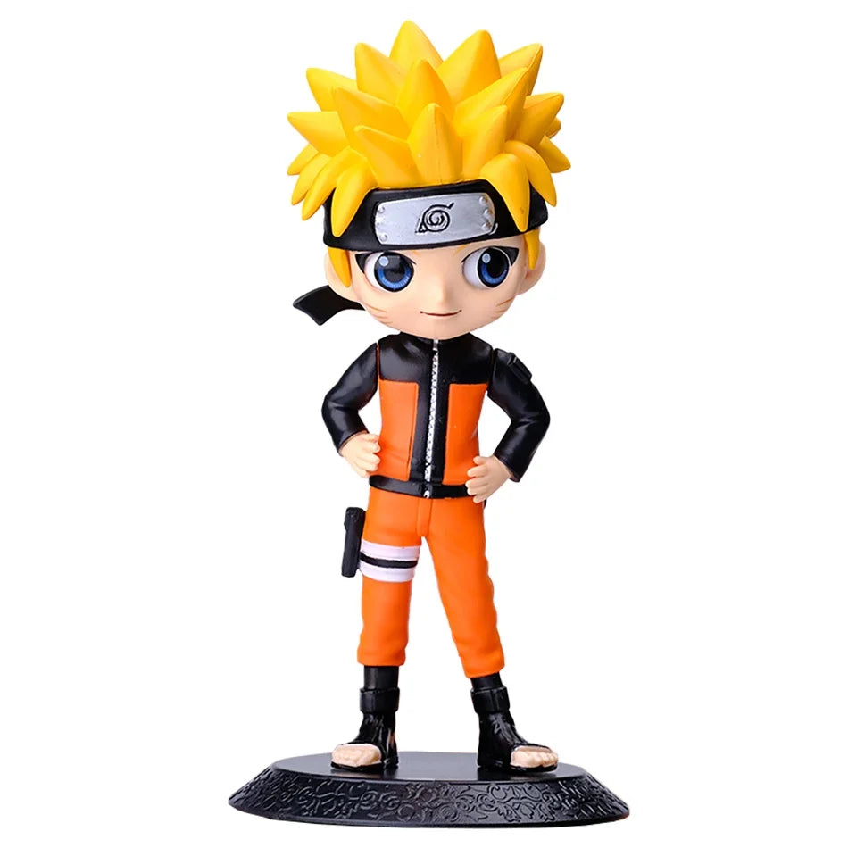 Bandai Naruto Anime Figure Shippuden Uchiha Sasuke Hatake Kakashi Namikaze Minato Action Figure Collection Model Toys Gifts