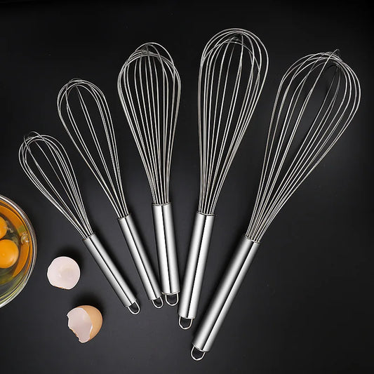Manual Stainless Steel Whisk Modern Minimalist Baking Utensils Egg Cream Mixer Stick