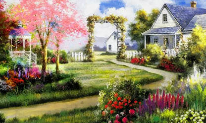 custom art Photo Mural wallpapers for Living Room TV background murals American countryside garden wall paper home improvement