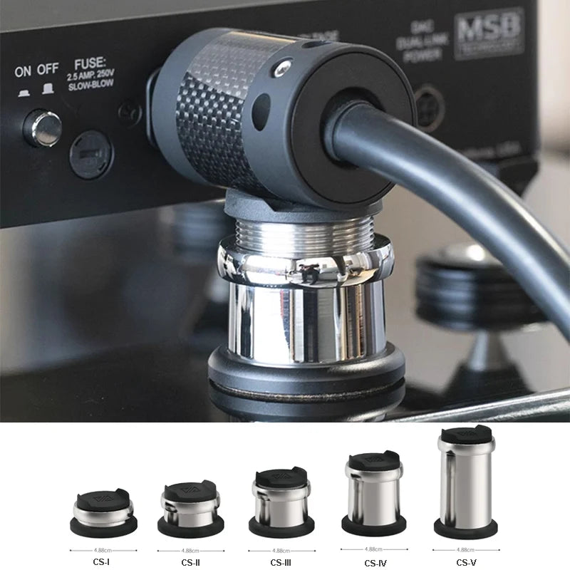 1PCS HIFI Audio Power Cable Adjustable Pad Anti-shock Shock Absorber Pad Vibration Absorption Stands Line Support Wire Bracket