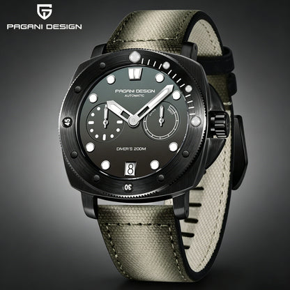 PAGANI DESIGN New 41mm Men's Automatic Mechanical Watch CAL. 2C22 Sapphire Glass Waterproof 200M Diving Reloj Hombre