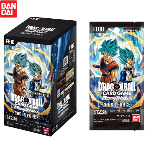 New  BANDAI DRAGON BALL FB10 SUPER CARD GAME FUSION WORLD BOOSTER PACK CROSS FORCE Tcg Collection Card 6 Cards Per Booster Pack