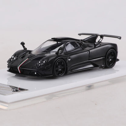 RM MODLE 1:64 Zonda Full Carbon Trim Diecast Car Model Alloy Simulation Supercar Collectible Can Open The hood