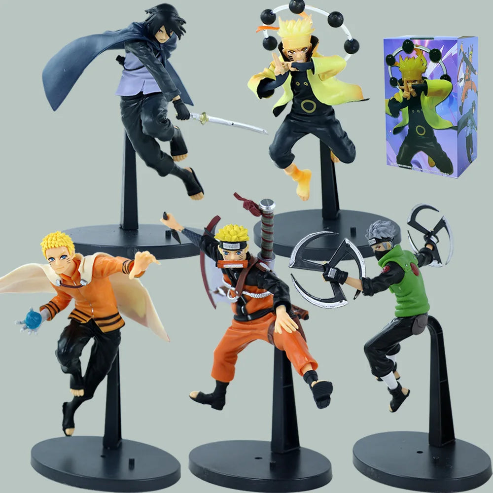 New Naruto Boruto Anime Figure Next Generations Vibration Stars Uchihasasuke-II Action Figure Dolls Decorations PVC Toy Gift
