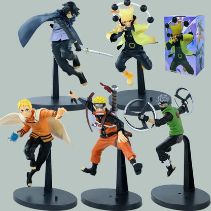 New Naruto Boruto Anime Figure Next Generations Vibration Stars Uchihasasuke-II Action Figure Dolls Decorations PVC Toy Gift