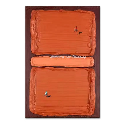 Mintura,Handpaintd Abstract Texture Green Tennis Court Oil Painting on Canvas,Modern 3D Knife Art Poster,Wall Picture,Home Decor