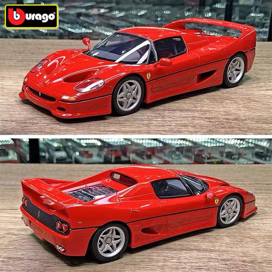 Bburago 1:24 Ferrari F50 Alloy Sports Car Model Diecast Metal Racing Super Car Vehicle Model Simulation Collection Kids Toy Gift