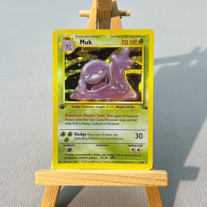 FO PTCG7-003 Tcg proxy PKM Cards hitmonlee zapdos Rare Collection Battle Toys Gifts for Hobbies home play