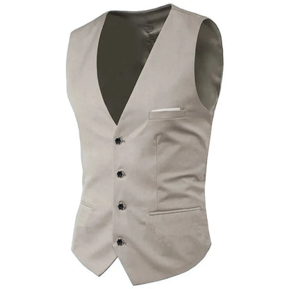 High Quality Men Suit Vest Waistcoat Business Casual Slim Groom Groomsman Wedding Men's Dress Blazer Vests 9 Colors Formal Party
