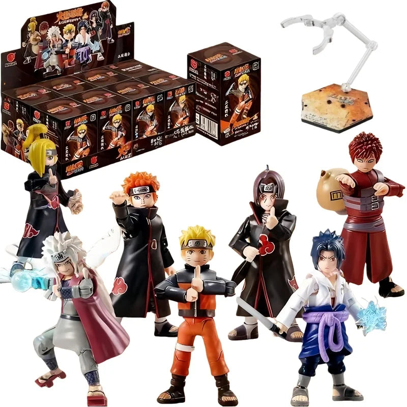 New Original NARUTO Building Blocks Toys Cartoon Anime DIY Assembled Figure Uzumaki Shippuden Action Model Toys Children Gifts