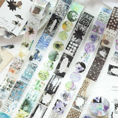 Journal GO 2.5x200cm Random Splicing Tape Sticker for Planner Collage Junk Journal diy Masking Tape Scrapbooking Decor Stickers