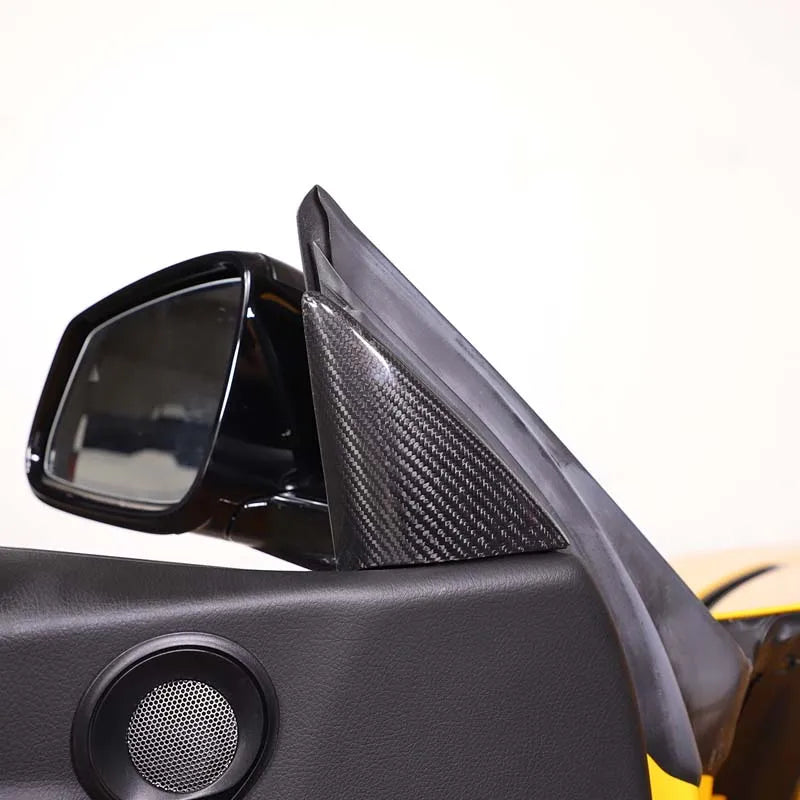 Real Carbon Fiber For Toyota GR Supra A90 2019-2025 Car Interior Door A Pillar Triangle Speaker Cover Decorative Trim Accessorie
