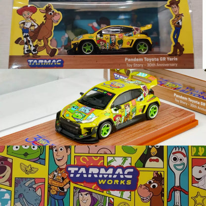New Tarmac Works TW 1:64 LB-Kaido Works R32 Skvline Toy Story 5 Buzz Lightyear Pandem Toyota GR Yaris Model Car Collection Toys