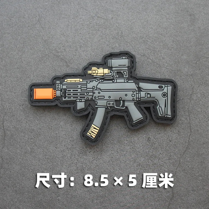 New 3D PVC Armband M416 Q Edition Armband Backpack Morale Collection Tactical Fast Tank Military Hook&Loop Patches for Clothing