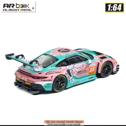 AR BOX Diecast Model 1/64 Porsche 911 GT3 R 2026 China GT Ningbo Absolute Racing #22   Car Model Stcollection