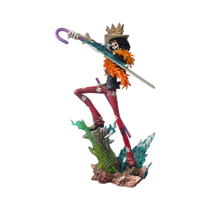 ONE PIECE Figures Brook King of Souls Musician Action Figure Two Years Later Meteor Burukku Anime Figurine Pvc Model Statue Toy