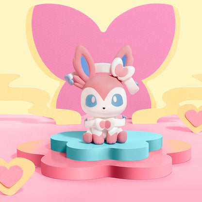 Original Pokemon Eeveelution Mini Action Figures Eevee Sylveon Espeon Toys Mini Model Decorative Ornaments Cute Birthday Gift
