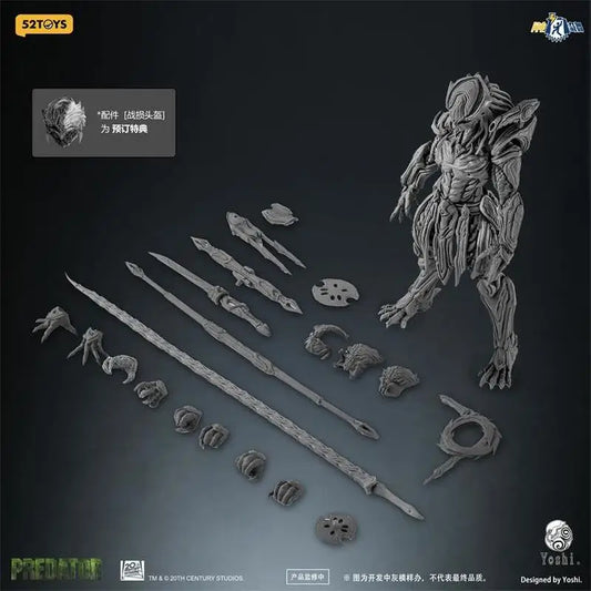 52Toys Predator 1 12 Scale Action Figure Yoshi Design Alien Vs Predator Collectible Movable Model For Adult Hobby Display