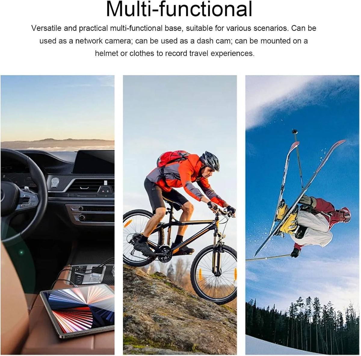 1080P HD Portable Sports Mini Camera with Hotspot WiFi Waterproof Camera, Motorcycle and Bike Camera Anti Shake Outdoor Sports