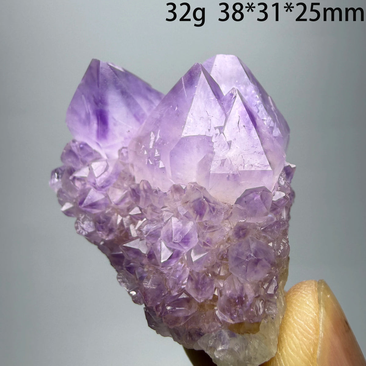 Natural Brazilian Amethyst Cactus Crystal Cluster Purple Quartz Mineral Specimen Home Decoration Healing Crystal Gift A3-1-2