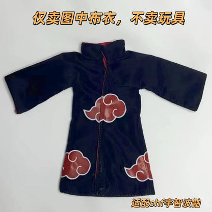 1/12 Classic Japanese Anime Naruto Characters Same Style Mini Robe Skirt Bamboo Hat Accessory for SHF Action Figure
